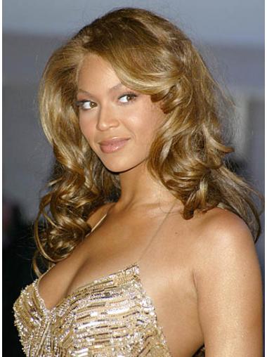Blond 24" Krøllet Lace Front Uden Pandehår Beyonce Paryk